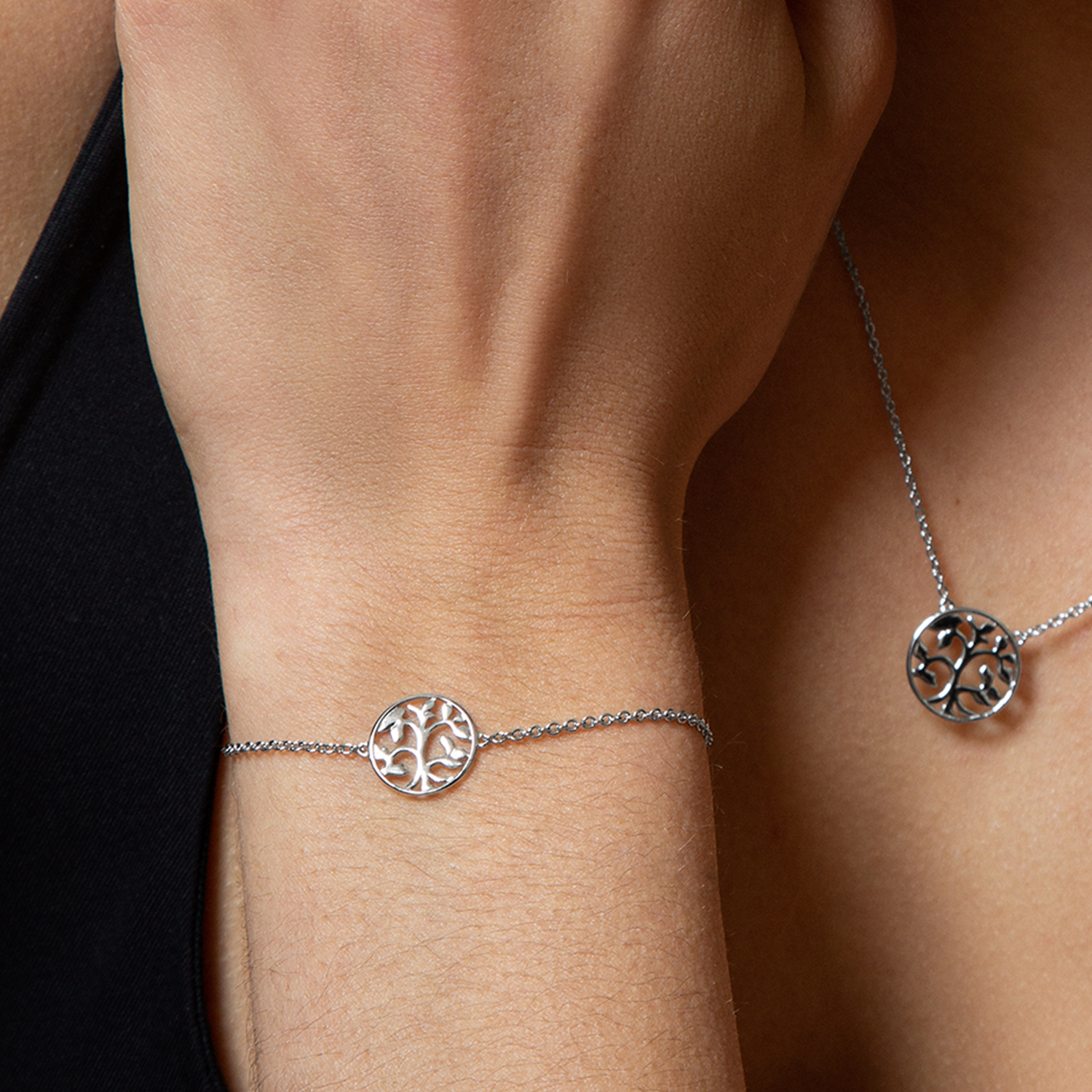 xenox-lebensbaum-armband-925-sterlingsilber-rhodiniert image 4
