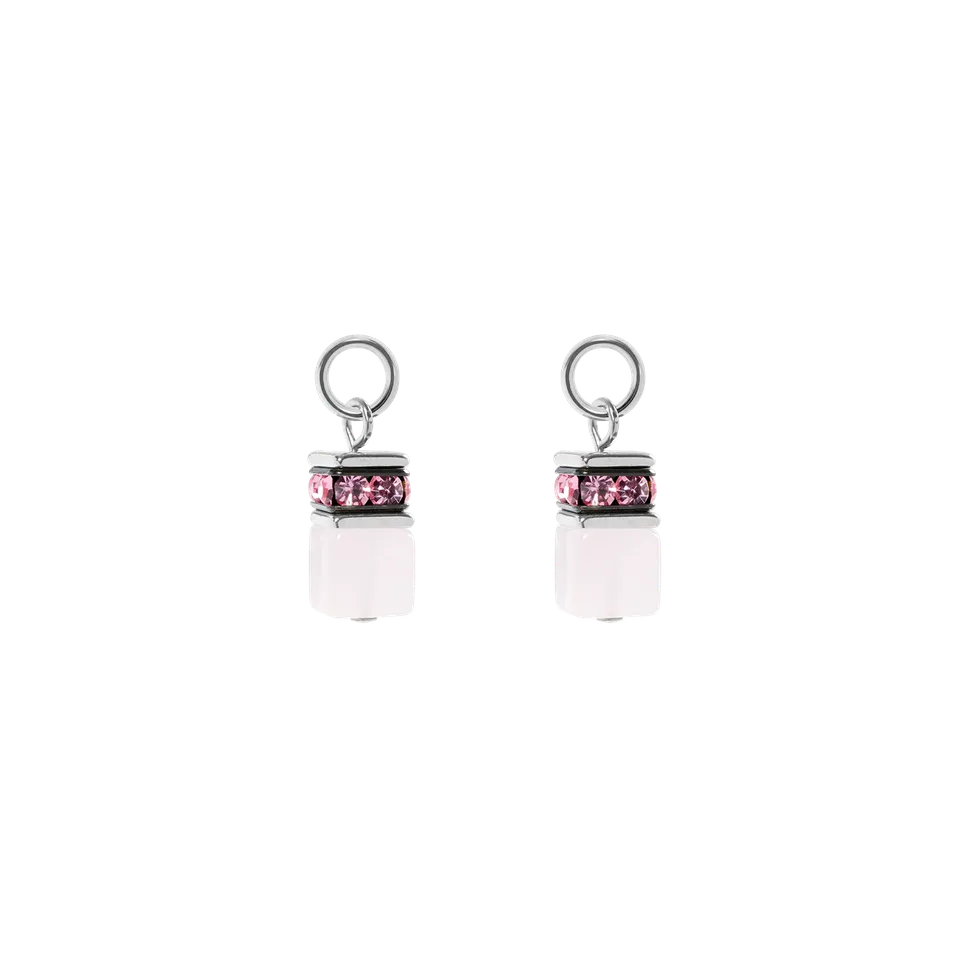 coeur-de-lion-ear-me-up-charm-geocube-silber-rosa-1-8-cm image 1