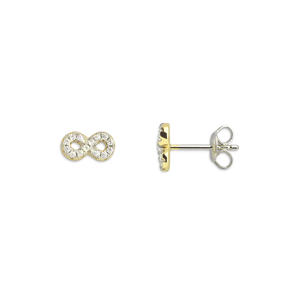 xenox-infinity-ohrringe-925-sterlingsilber-18k-vergoldung image 1