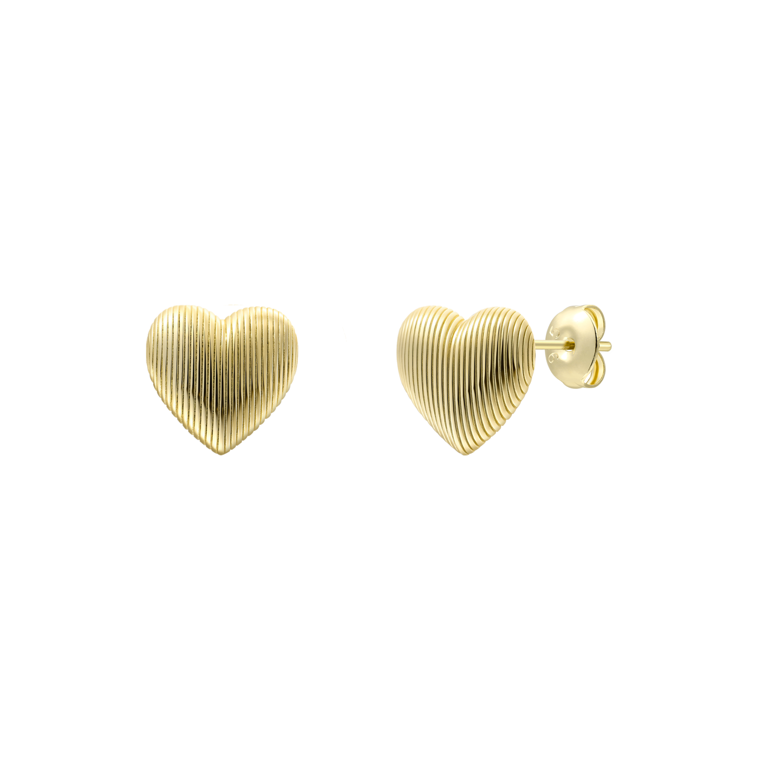 xenox-heartbeat-ohrringe-925-sterlingsilber-rhodiniert-herz-ohrstecker image 2