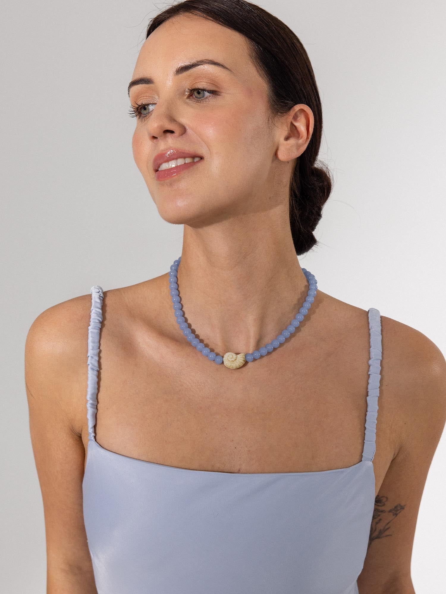 purelei-blue-lagoon-kette-glasperlen-mit-muschel-anh-nger image 8