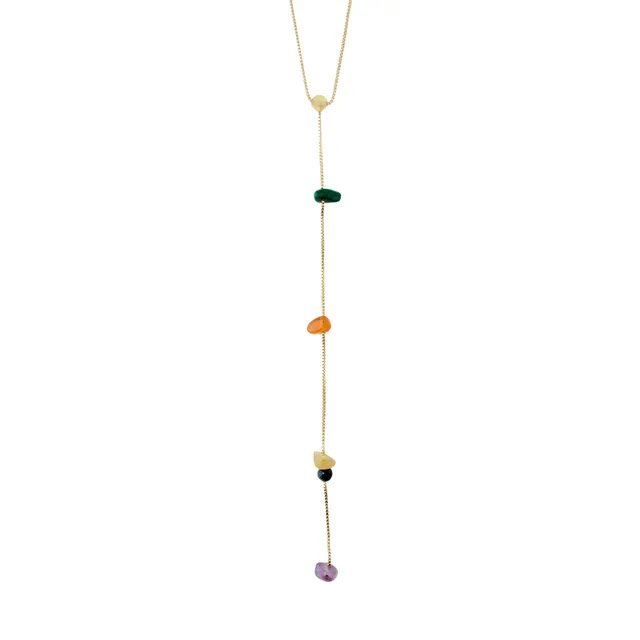 pilgrim-nari-y-halskette-goldplattiert-mit-edelsteinen-44-cm image 1