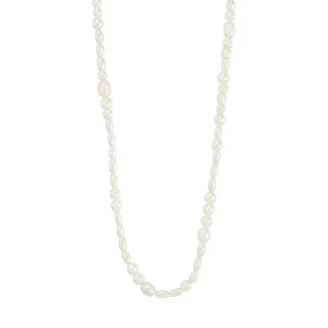 pilgrim-elliana-kette-versilbert-s-wasserperlen-glasperlen-40-15-cm image 1