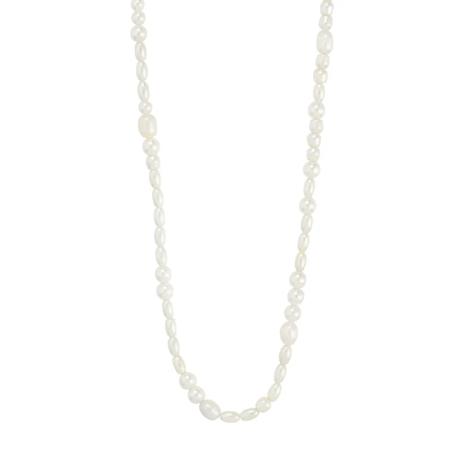 pilgrim-elliana-kette-versilbert-s-wasserperlen-glasperlen-40-15-cm image 1
