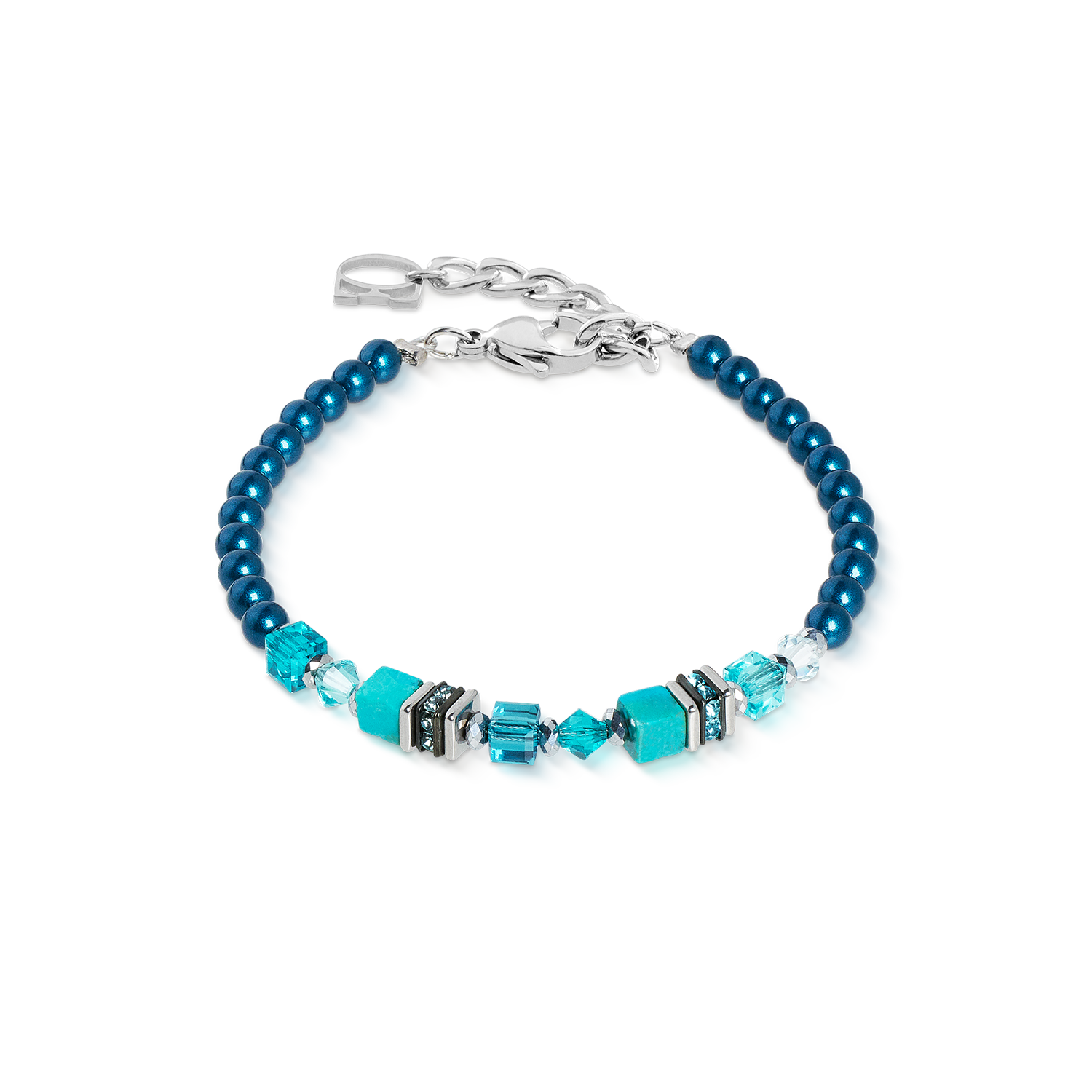 coeur-de-lion-princess-teal-glow-armband-silber image 1