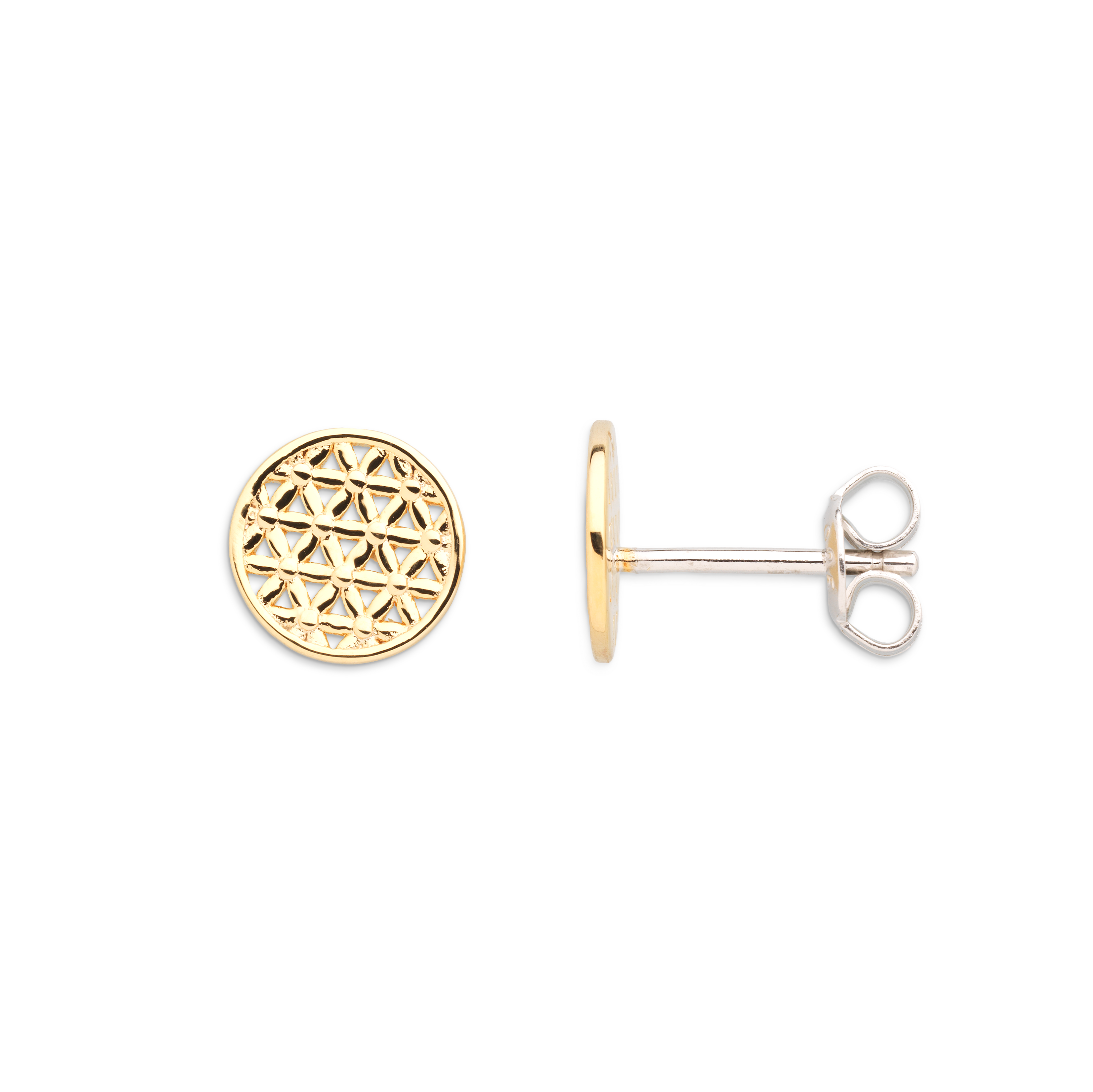 xenox-lebensblume-ohrringe-925-sterlingsilber-rhodiniert image 2