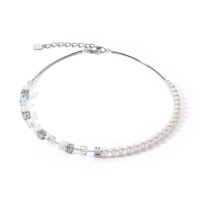 coeur-de-lion-geocube-precious-fusion-pearls-halskette-wei-silber image 1