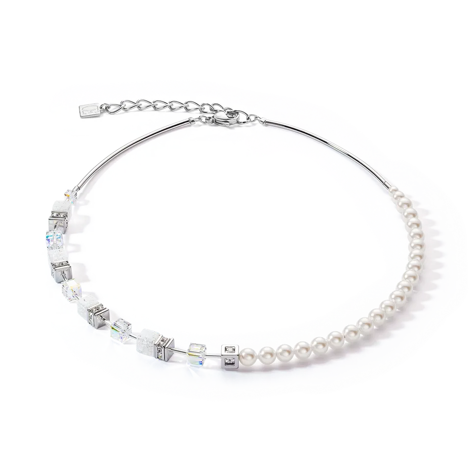 coeur-de-lion-geocube-precious-fusion-pearls-halskette-wei-silber image 1