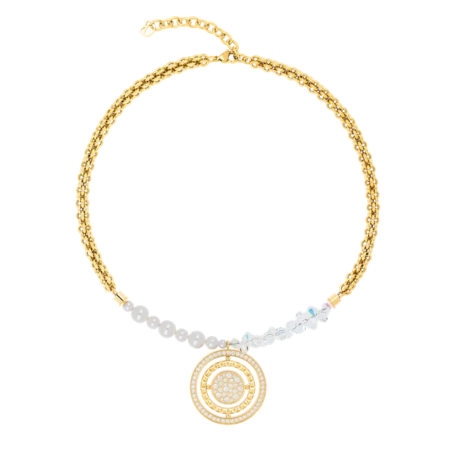 coeur-de-lion-halskette-amulett-fusion-sparkle-gold-35-mm-anh-nger-wei image 1