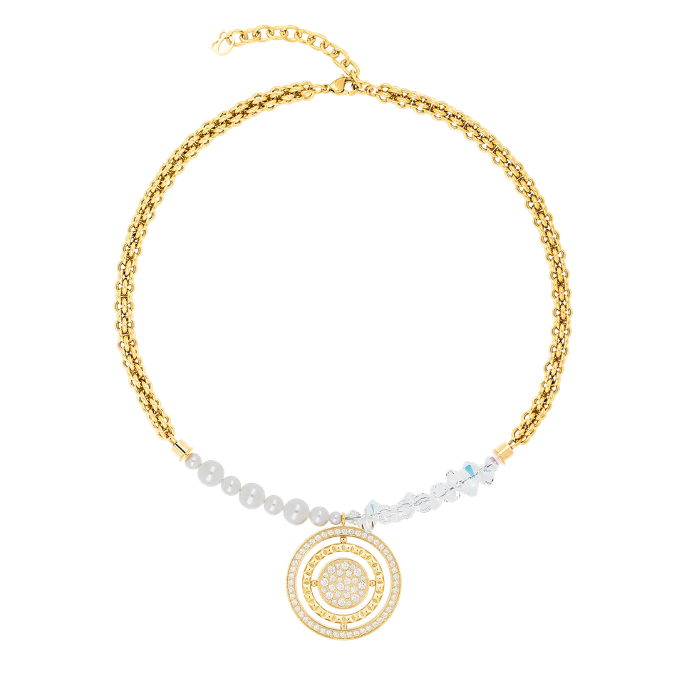 coeur-de-lion-halskette-amulett-fusion-sparkle-gold-35-mm-anh-nger-wei image 1
