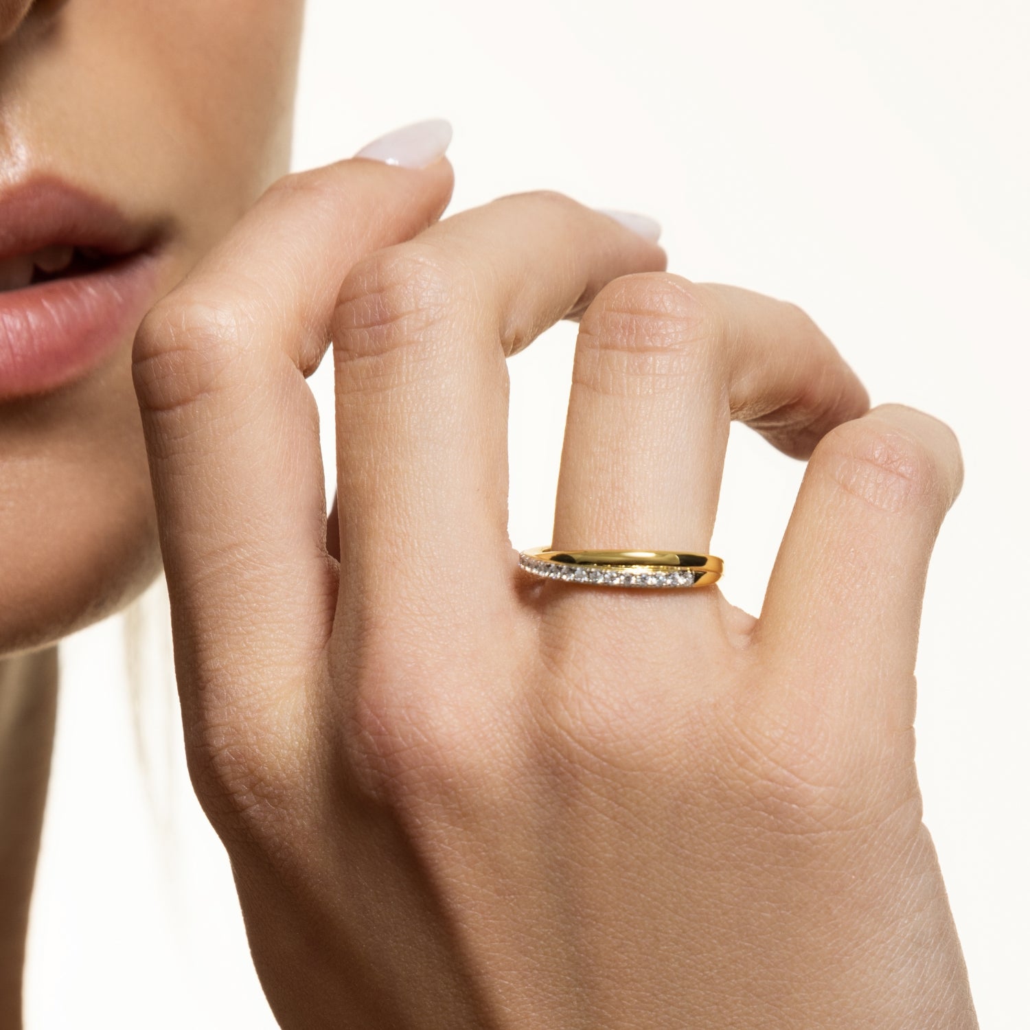 xenox-harmony-ring-925-sterlingsilber-18k-vergoldung-verschlungen image 2