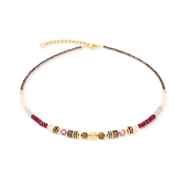 coeur-de-lion-geocube-precious-grace-halskette-rose-smoke-42-cm-6-cm image 1