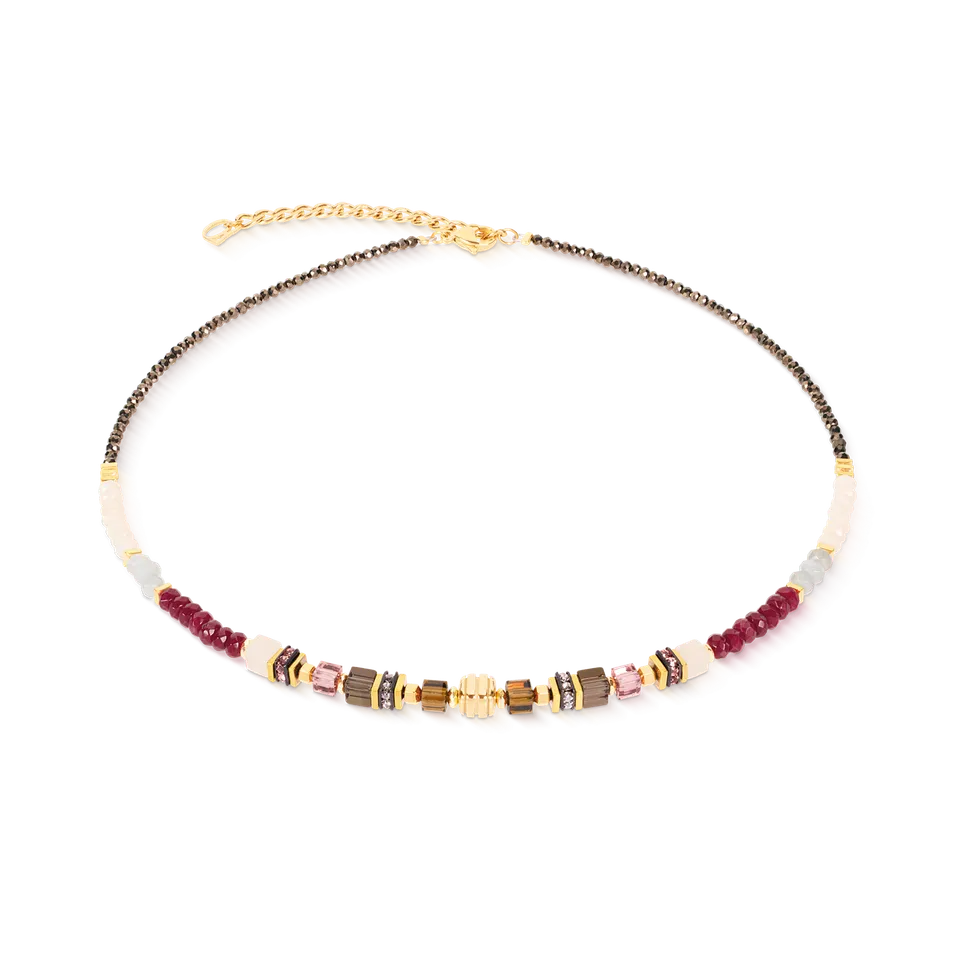 coeur-de-lion-geocube-precious-grace-halskette-rose-smoke-42-cm-6-cm image 1
