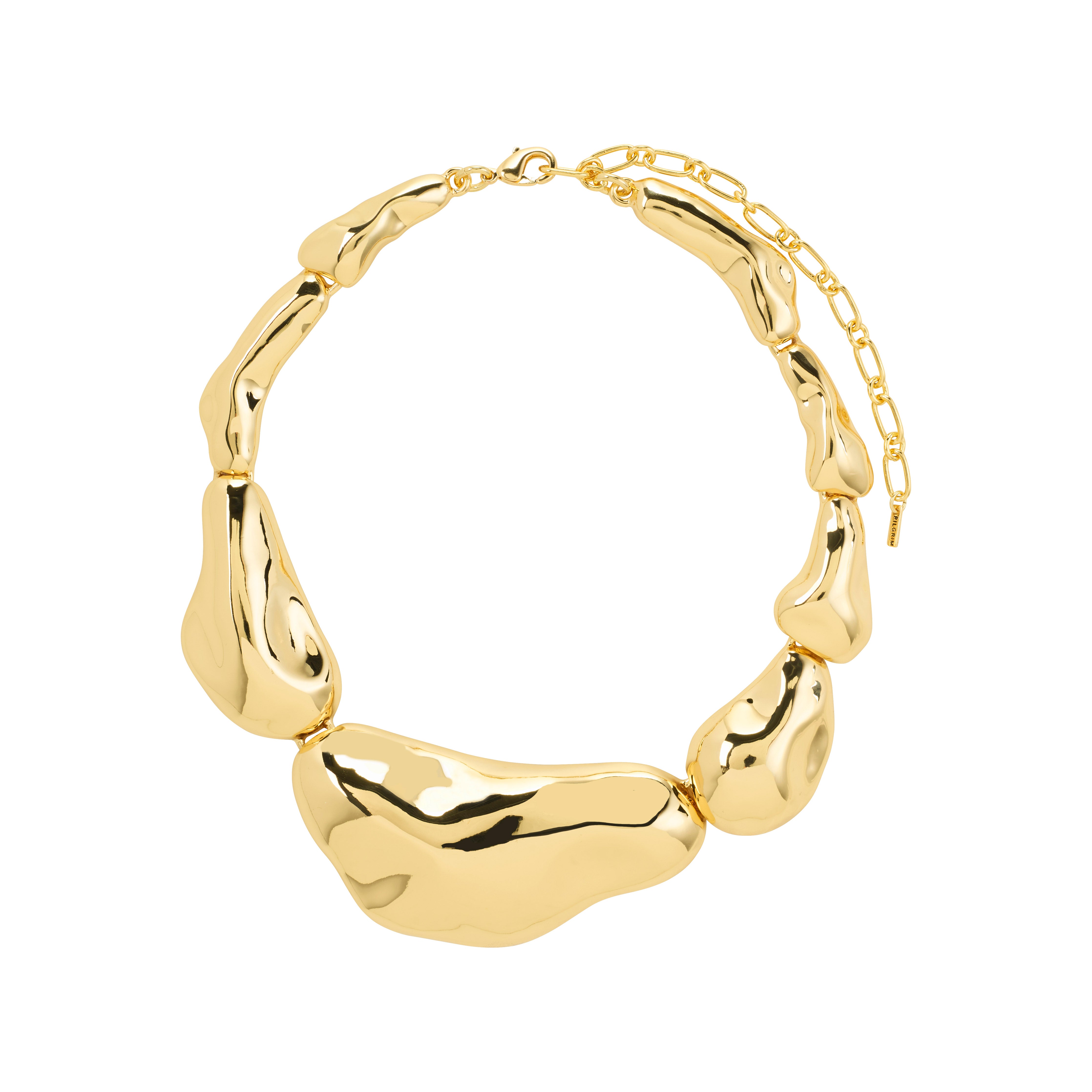 pilgrim-free-statement-kette-vergoldet-asymmetrische-giga-formen image 4