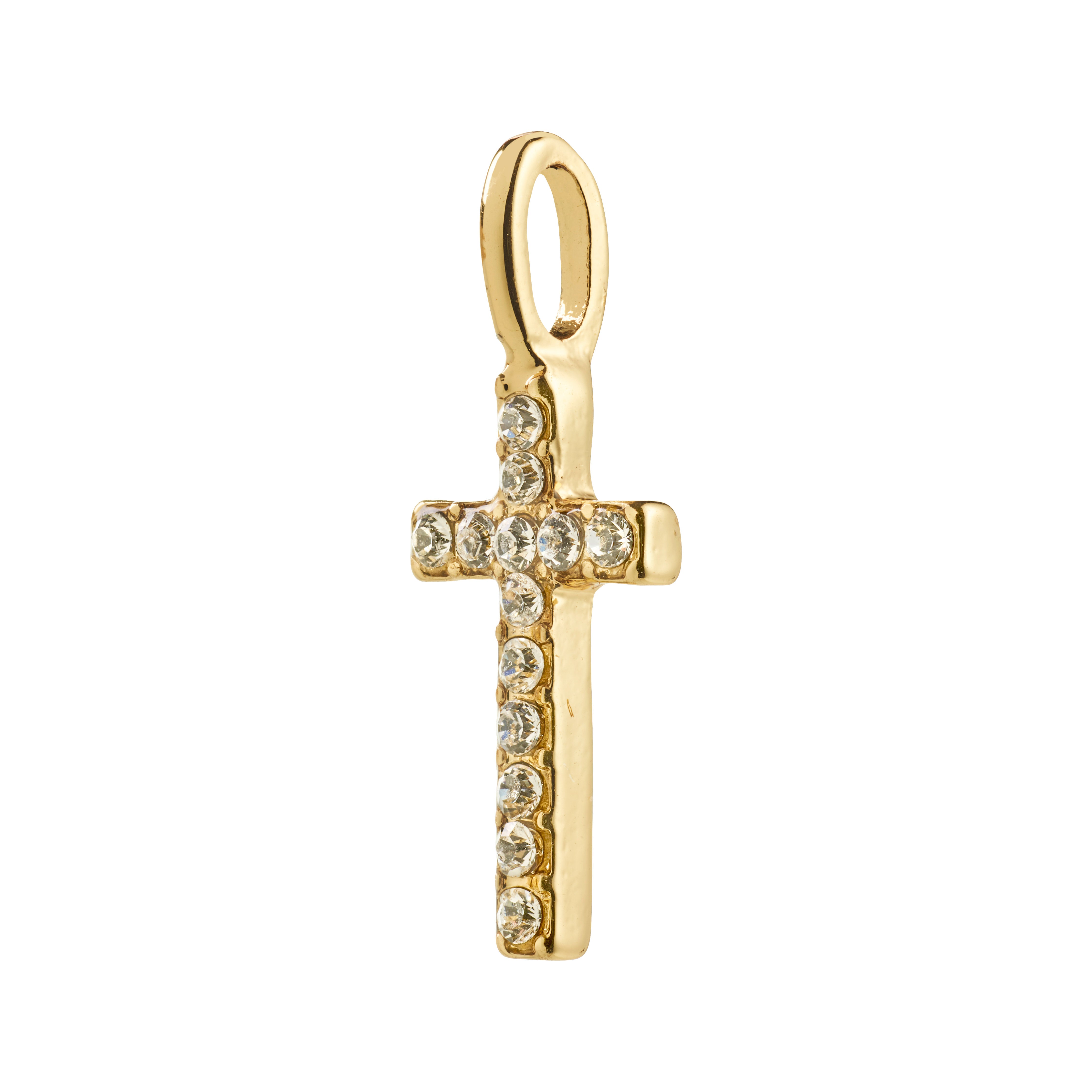 pilgrim-charm-mini-kreuz-anh-nger-goldplattiert-mit-kristallen image 1