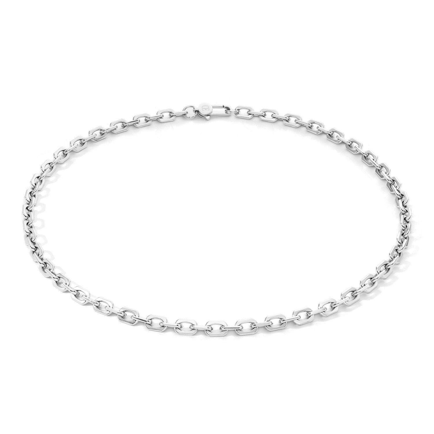 coeur-de-lion-link-chain-halskette-silber-edelstahl-herren image 1