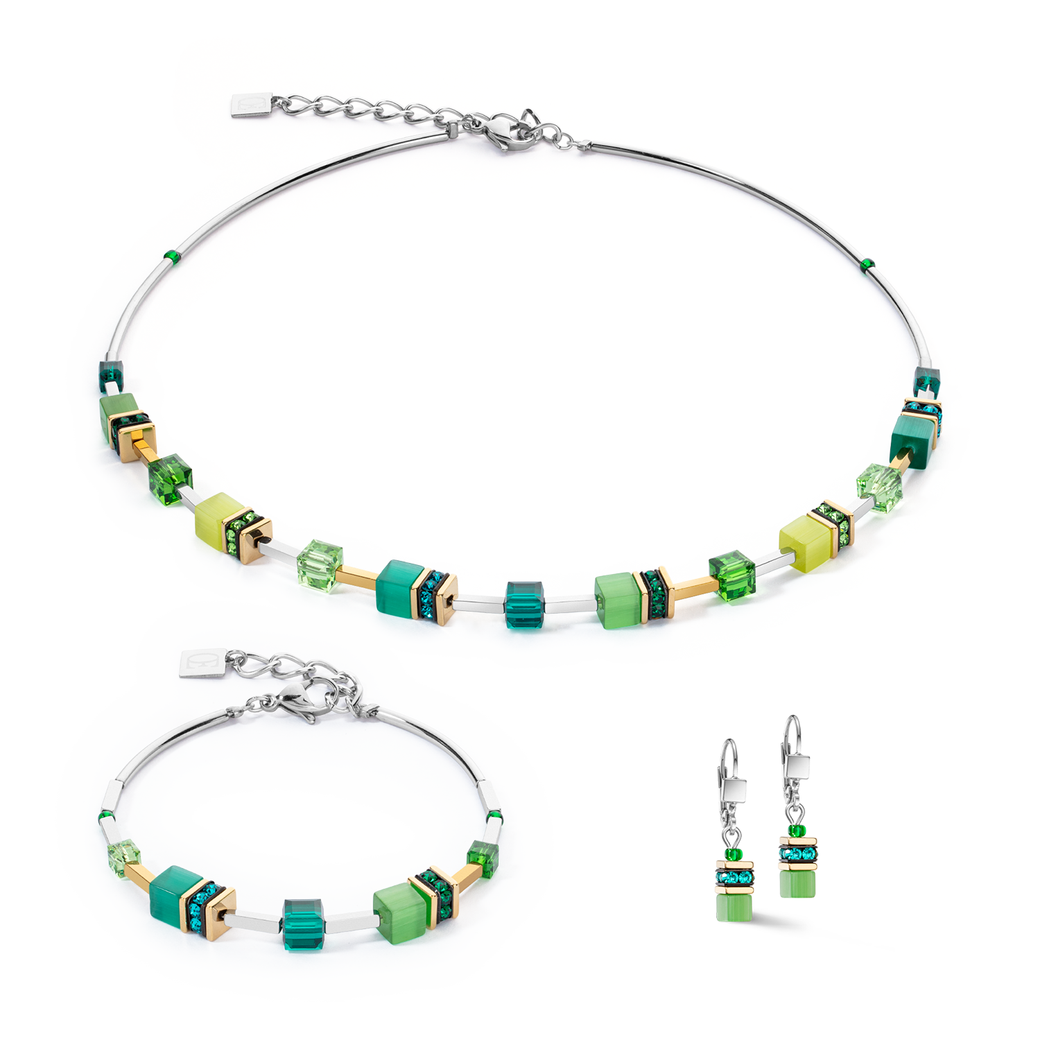 coeur-de-lion-geocube-iconic-lite-armband-gr-n-silber image 3