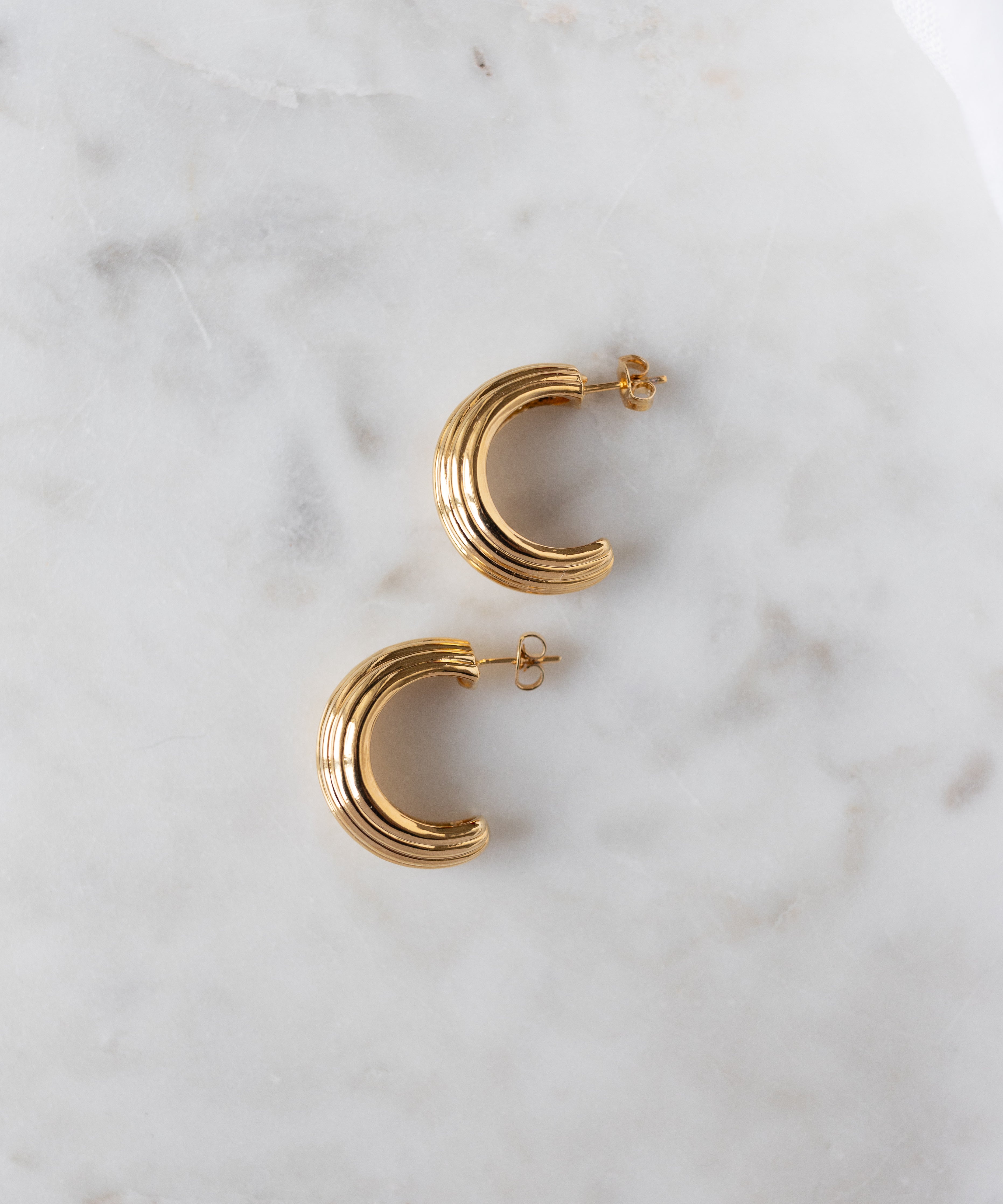 wald-berlin-pop-wave-earrings-big-creolen-3-cm image 2