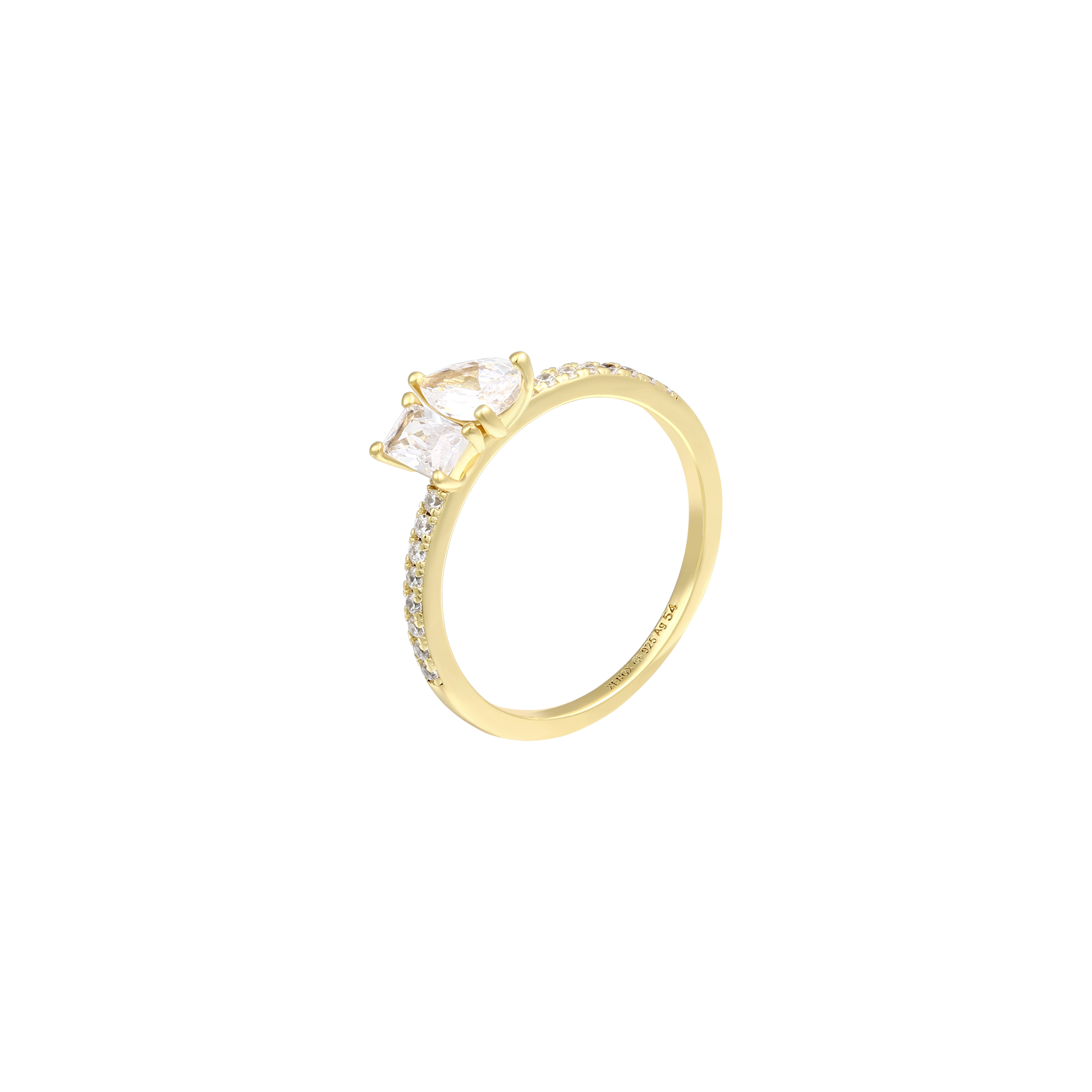 xenox-radiant-duo-ring-xs92028-52-925-sterlingsilber-rhodiniert-mit-zirkonia image 2