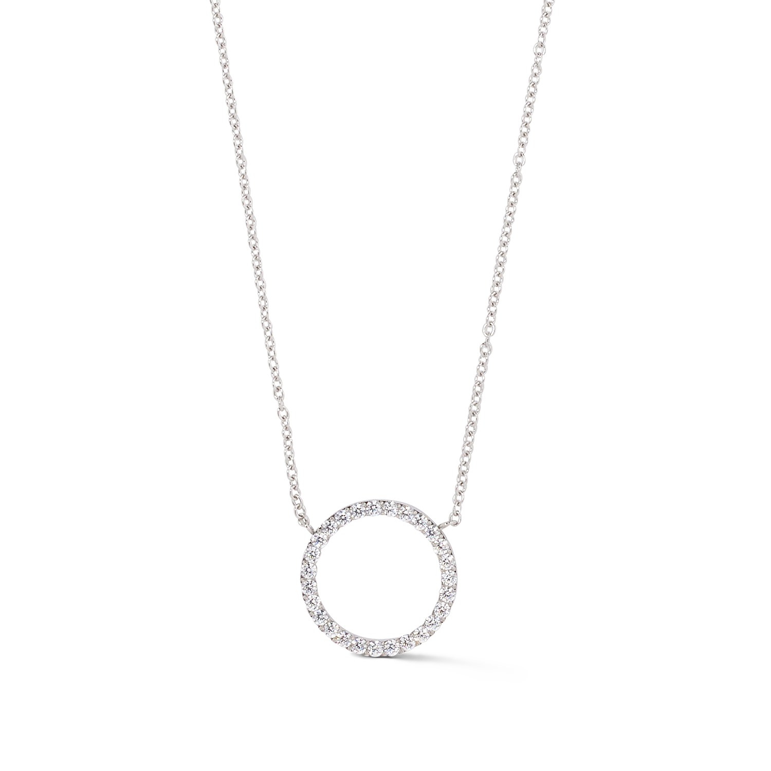coeur-de-lion-sparkling-circle-halskette-silber-kristall image 2