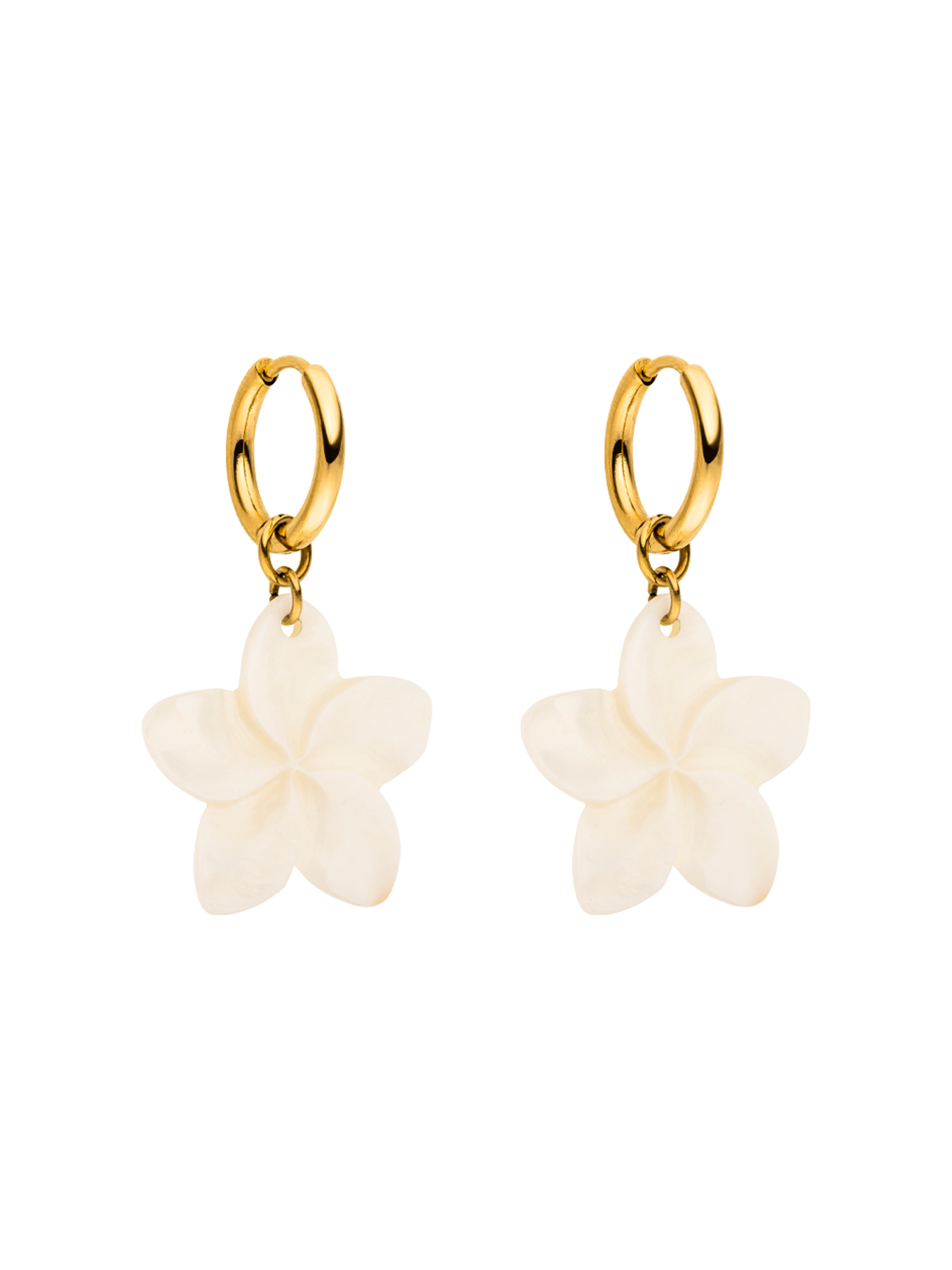 purelei-shiny-plumeria-creole-ohrringe-mit-bl-tenanh-nger image 1