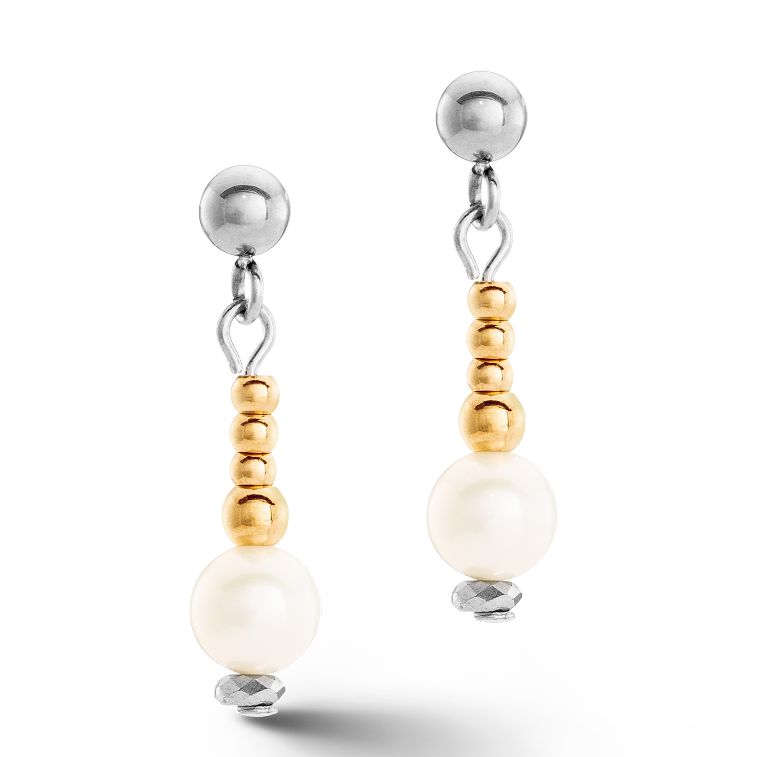 coeur-de-lion-classic-princess-ohrringe-s-wasserperlen-bicolor-gold-silber image 2