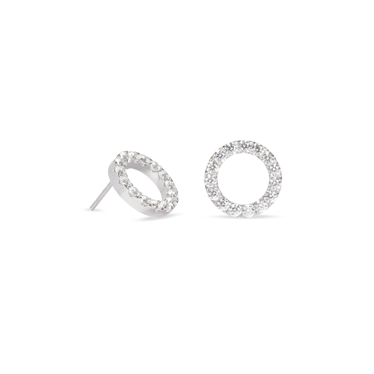 coeur-de-lion-ohrringe-sparkling-circle-silber-kristall image 2