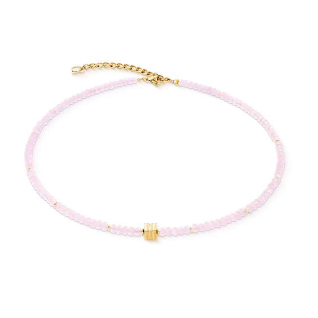 coeur-de-lion-halskette-wave-essence-pink-jade-gold-42-cm-6-cm image 1