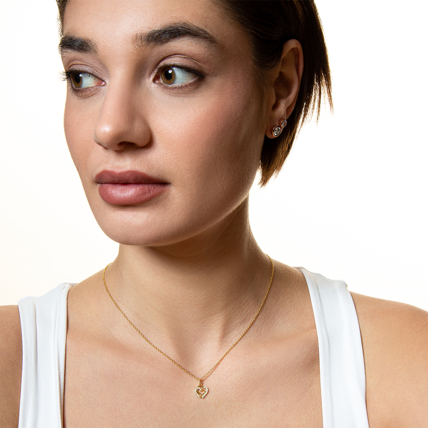 xenox-love-story-halskette-925-sterlingsilber-18k-vergoldet-mit-zirkonia image 3