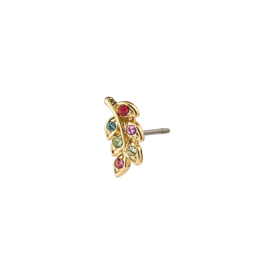pilgrim-ares-einzel-ohrring-blatt-gold-plated-mit-preciosa-kristallen image 1