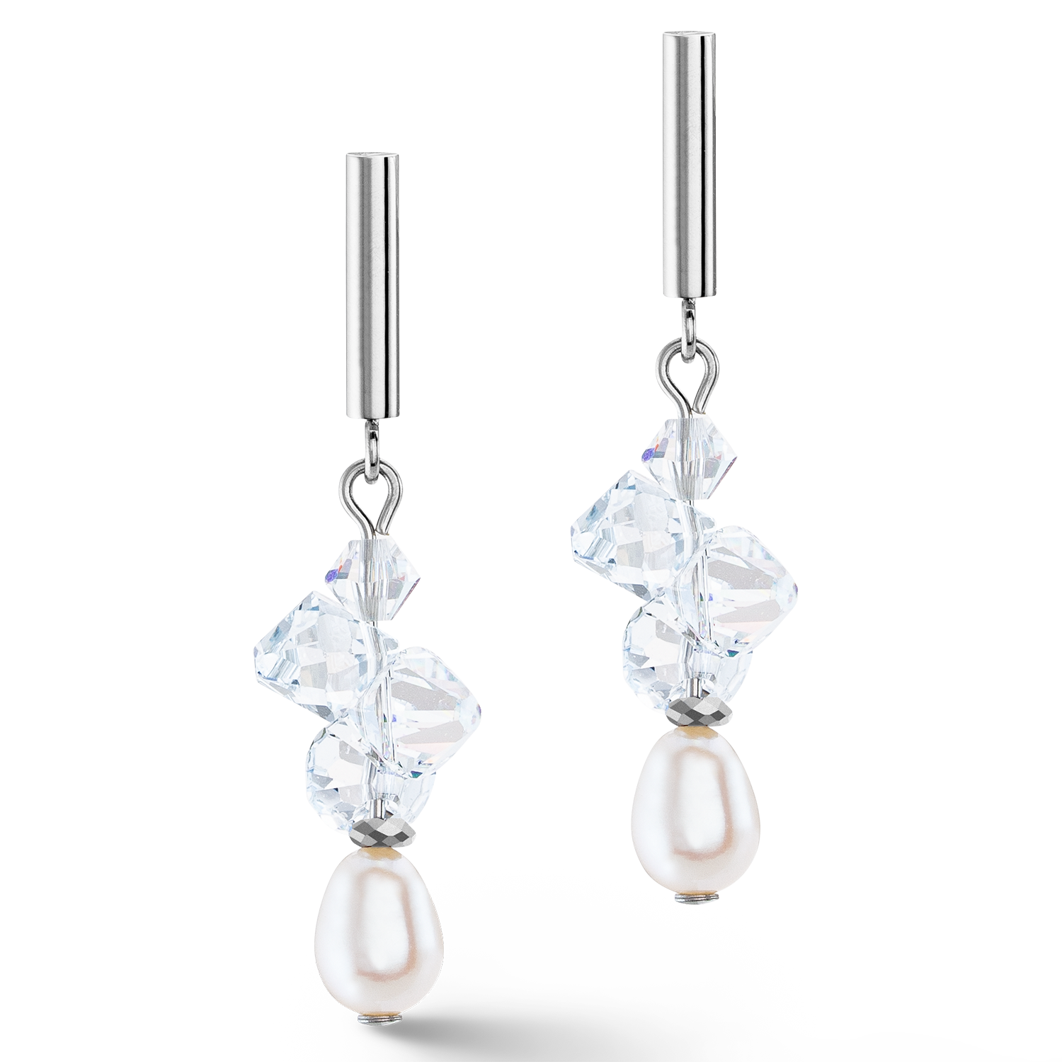 coeur-de-lion-ohrringe-dancing-crystals-pearls-silber-kristall-mit-s-wasserperle image 2