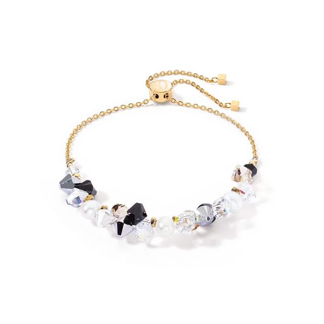 coeur-de-lion-armband-dancing-crystals-pearls-silber-schwarz-s-wasserperle image 1