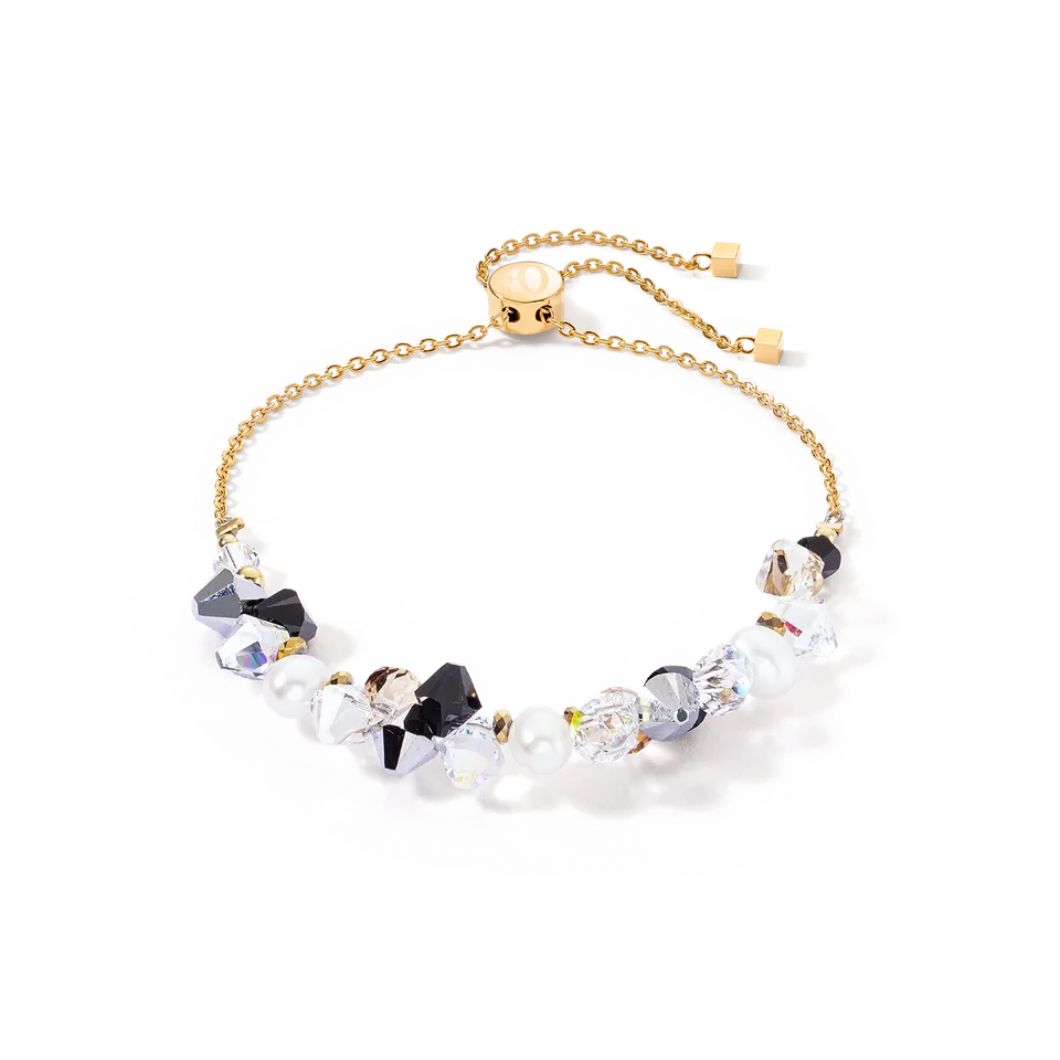 coeur-de-lion-armband-dancing-crystals-pearls-silber-schwarz-s-wasserperle image 1