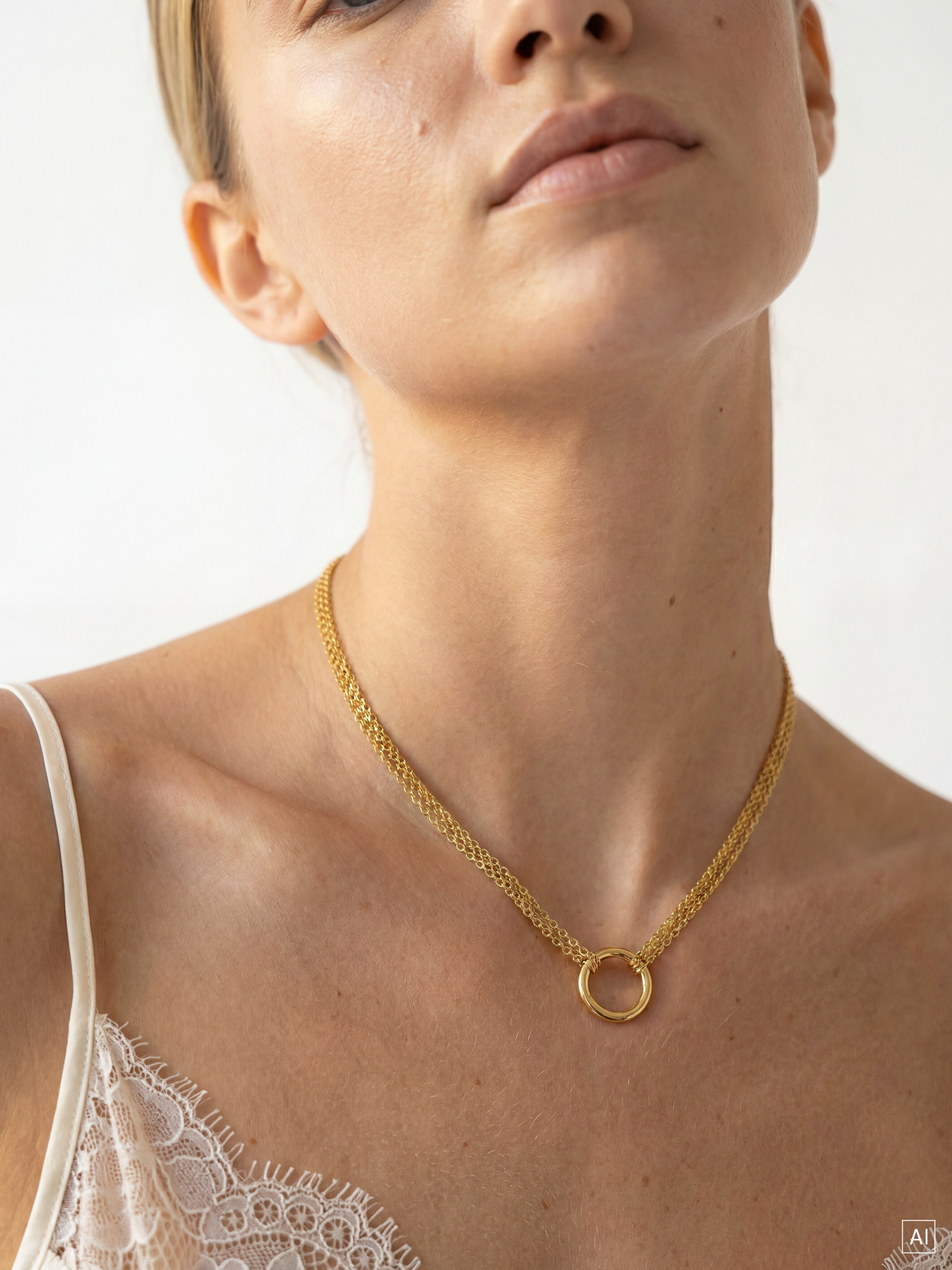 purelei-three-layers-charm-kette-3-reihige-layering-kette-mit-karabiner-40-45-cm image 2