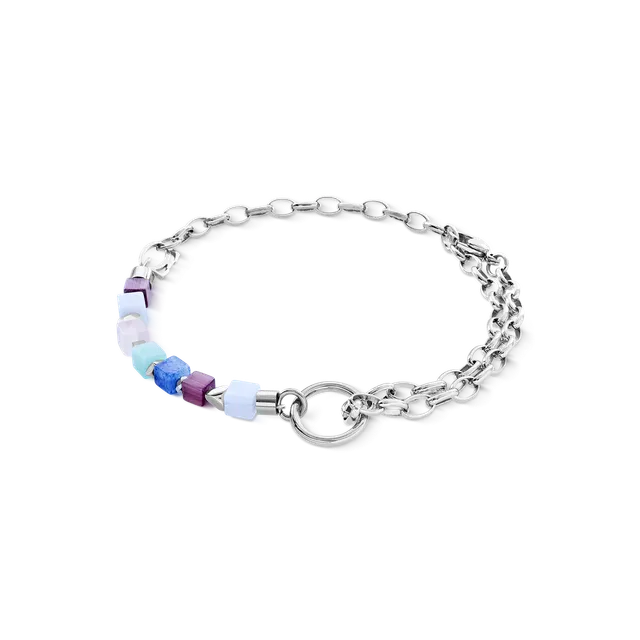 coeur-de-lion-armband-cube-mosaic-lumina-silber-multicolor image 1