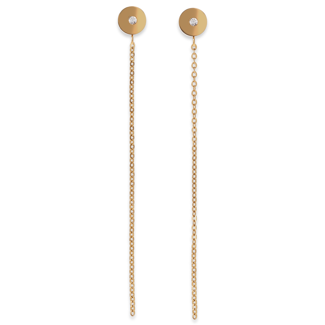 coeur-de-lion-sparklingcoins-ohrstecker-edelstahl-gold-0-8-1-cm image 2