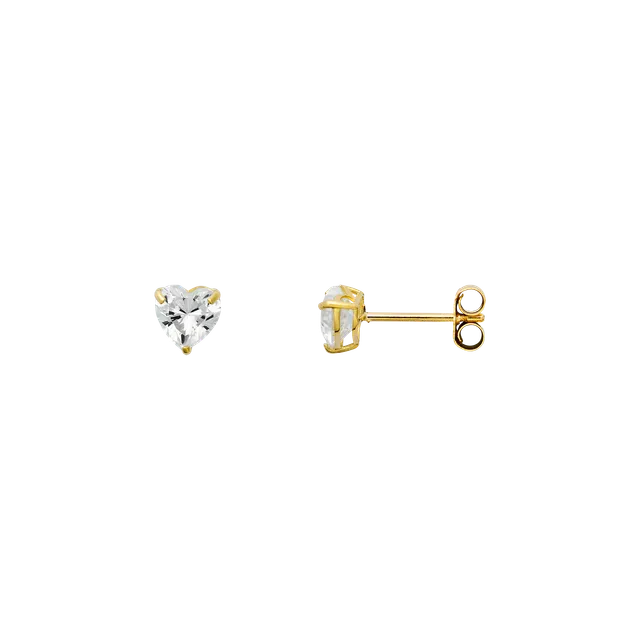 xenox-fine-herz-ohrringe-xg14k6081g-585-gelbgold-mit-zirkonia-herz image 1