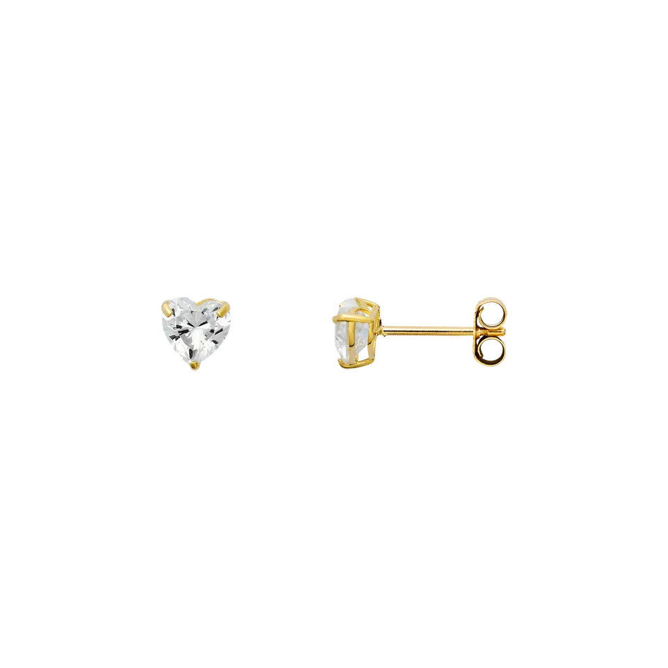 xenox-fine-herz-ohrringe-xg14k6081g-585-gelbgold-mit-zirkonia-herz image 1