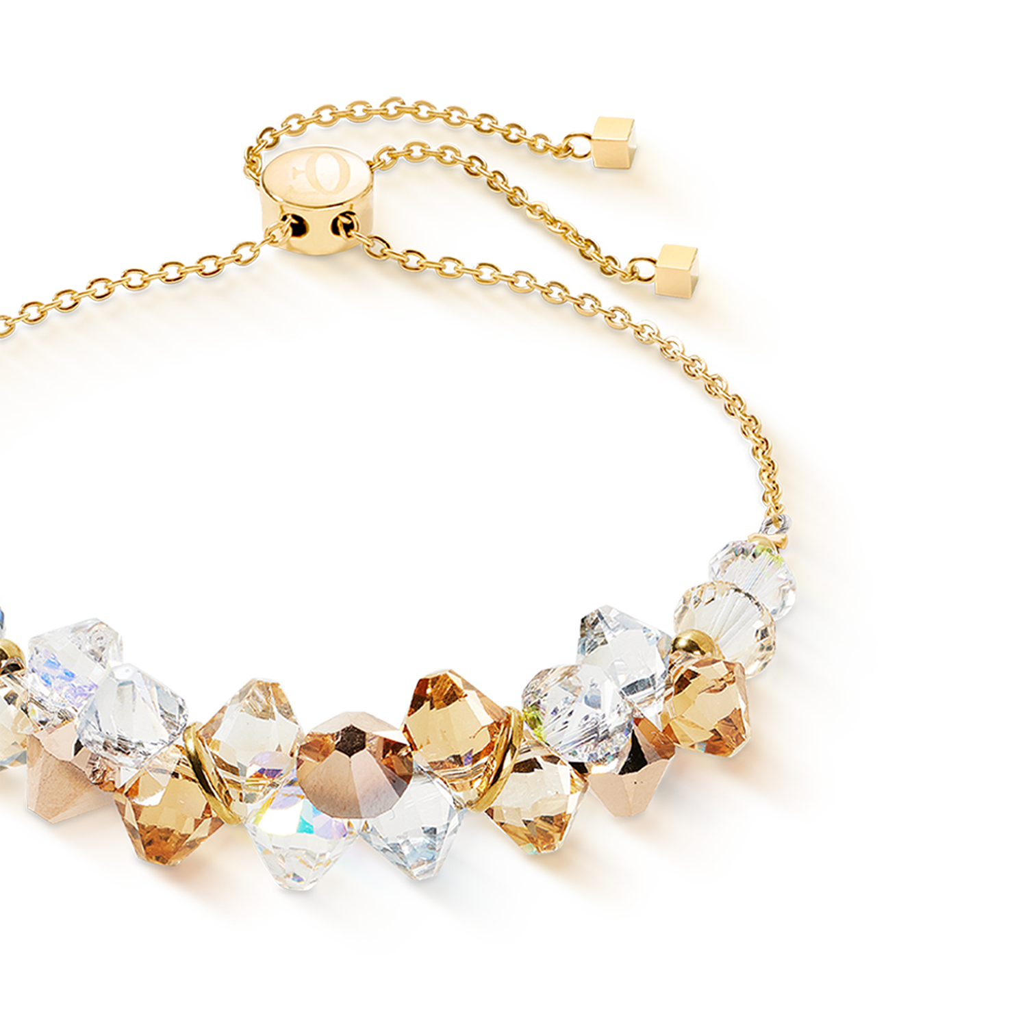 coeur-de-lion-dancing-crystals-armband-gold-beige image 2