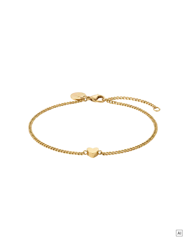 purelei-tiny-heart-anklet-fu-kettchen-herz-21-26-cm image 1