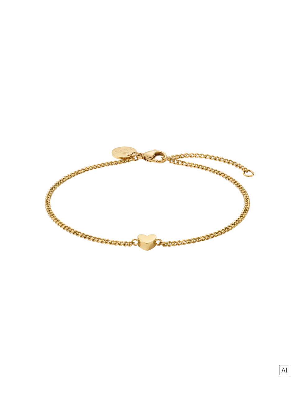 purelei-tiny-heart-anklet-fu-kettchen-herz-21-26-cm image 1