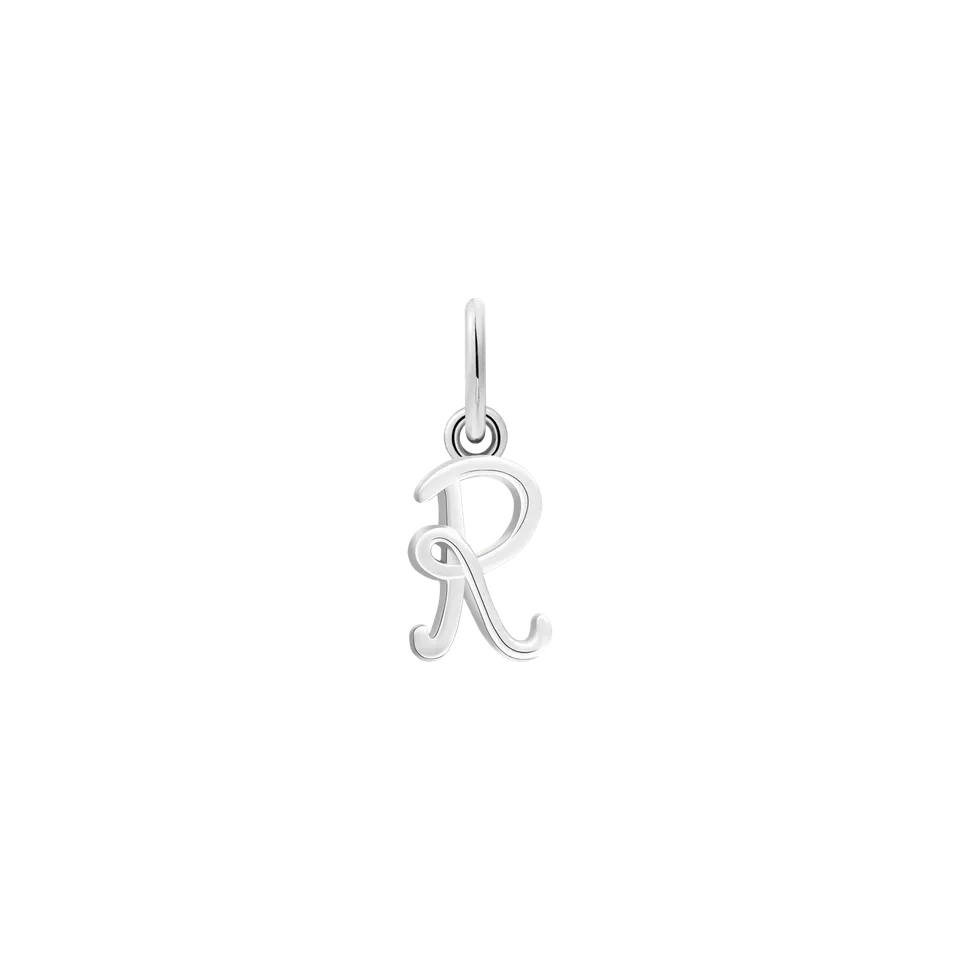 xenox-r-letter-italic-charm-xs10452w-r-925-sterlingsilber-rhodiniert image 1