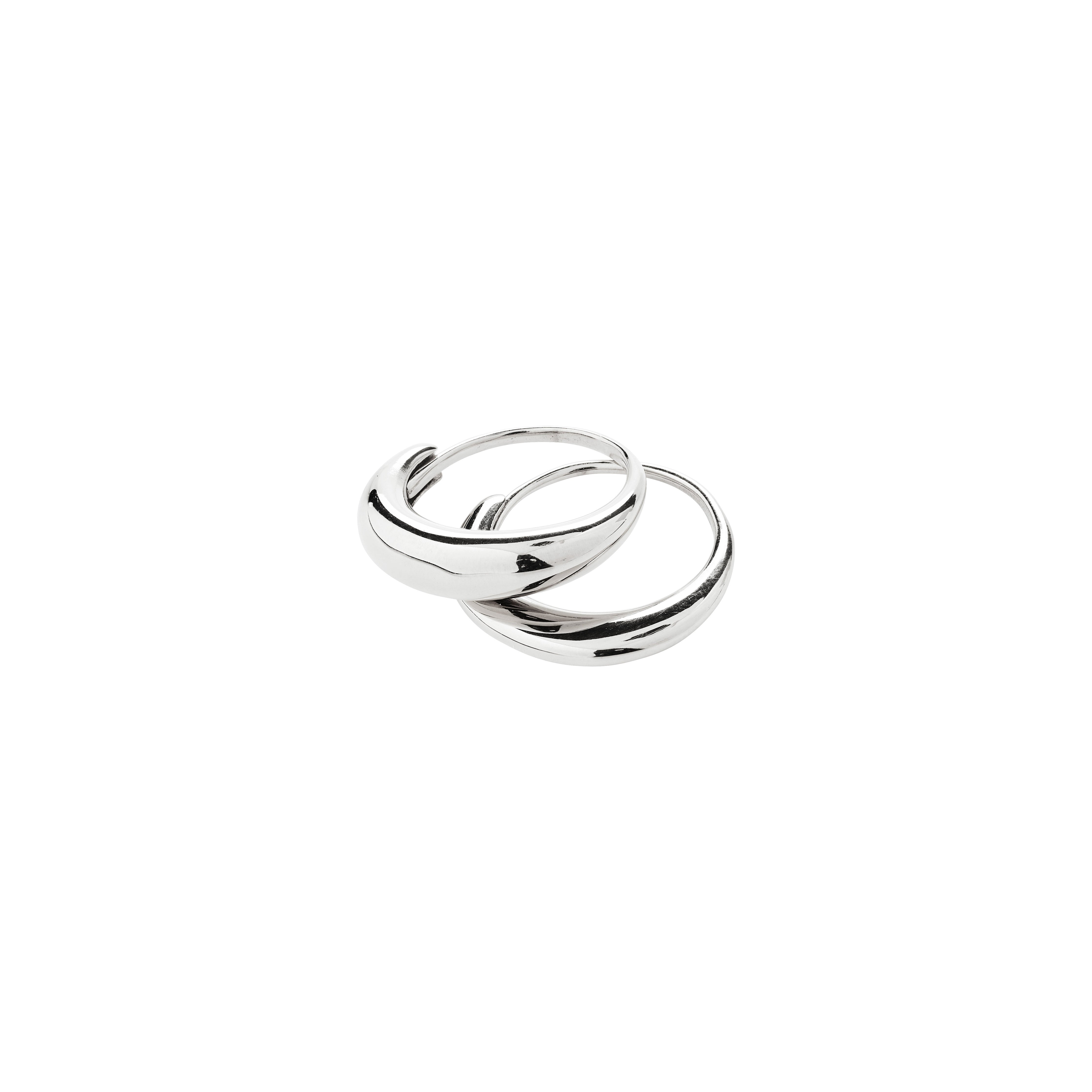 pilgrim-kaisyn-ring-set-2-in-1-versilbert-verstellbar-classic image 1