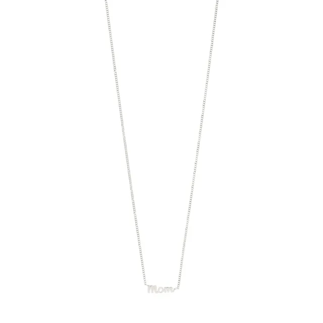pilgrim-mom-halskette-versilbert-schriftzug-anh-nger-38-cm-9-cm image 1
