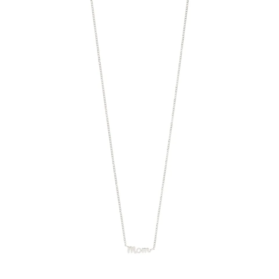 pilgrim-mom-halskette-versilbert-schriftzug-anh-nger-38-cm-9-cm image 1