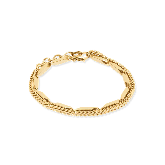 coeur-de-lion-iconic-twisted-layers-armband-gold-edelstahl image 1