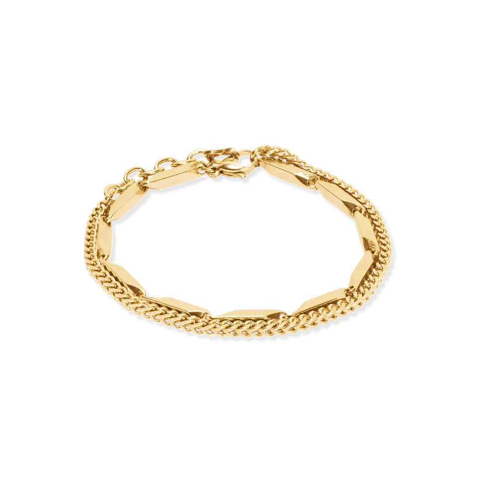 coeur-de-lion-iconic-twisted-layers-armband-gold-edelstahl image 1