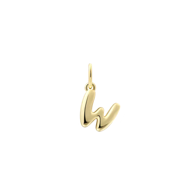 xenox-w-letter-bold-charm-925-sterlingsilber-18k-vergoldet-buchstaben-anh-nger-w image 1