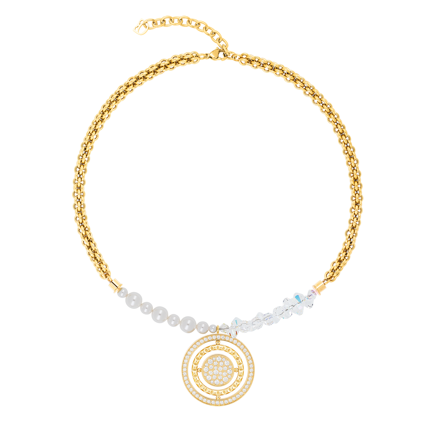 coeur-de-lion-halskette-amulett-fusion-sparkle-gold-35-mm-anh-nger-wei image 1