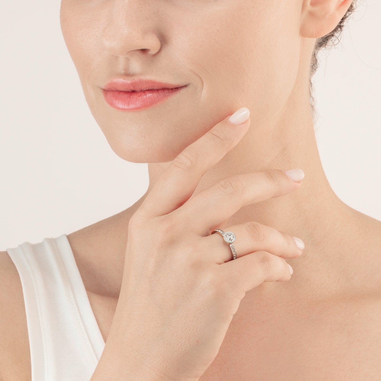 coeur-de-lion-sparkling-dots-ring-silber-kristall image 3